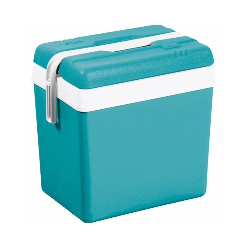 Glacière EDA en plastique, bleu lagon, 24 litres, 405×270×395 mm